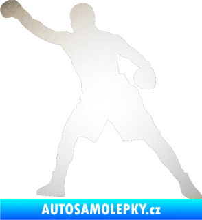 Samolepka Boxer 002 levá odrazková reflexní bílá