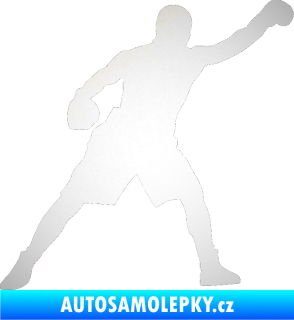 Samolepka Boxer 002 pravá odrazková reflexní bílá