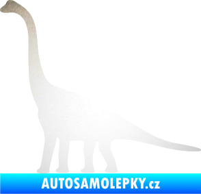 Samolepka Brachiosaurus 001 levá odrazková reflexní bílá