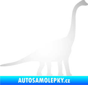 Samolepka Brachiosaurus 001 pravá odrazková reflexní bílá