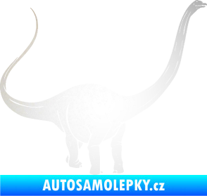 Samolepka Brachiosaurus 002 pravá odrazková reflexní bílá