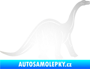 Samolepka Brachiosaurus 003 pravá odrazková reflexní bílá