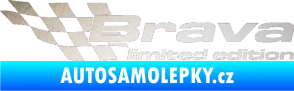Samolepka Brava limited edition levá odrazková reflexní bílá