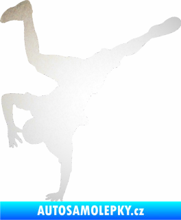 Samolepka Breakdance 001 levá odrazková reflexní bílá