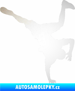 Samolepka Breakdance 001 pravá odrazková reflexní bílá