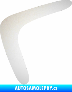 Samolepka Bumerang 001 levá odrazková reflexní bílá