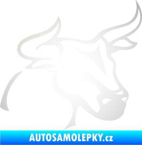 Samolepka Býk 005 pravá odrazková reflexní bílá