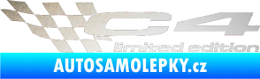 Samolepka C4 limited edition levá odrazková reflexní bílá
