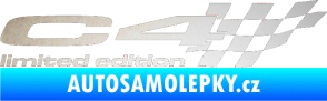 Samolepka C4 limited edition pravá odrazková reflexní bílá