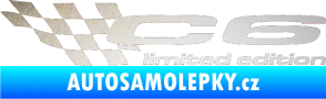 Samolepka C6 limited edition levá odrazková reflexní bílá