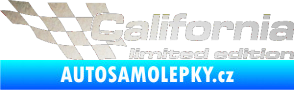 Samolepka California limited edition levá odrazková reflexní bílá