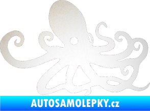 Samolepka Chobotnice 001 pravá odrazková reflexní bílá