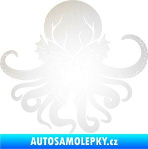 Samolepka Chobotnice 002 pravá odrazková reflexní bílá