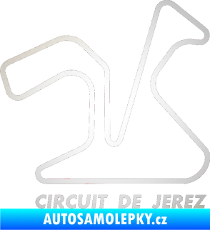 Samolepka Okruh Circuito de Jerez odrazková reflexní bílá