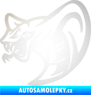 Samolepka Cobra 007 levá odrazková reflexní bílá