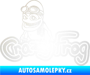 Samolepka Crazy frog 002 žabák odrazková reflexní bílá