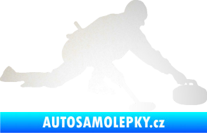 Samolepka Curling 003 pravá odrazková reflexní bílá