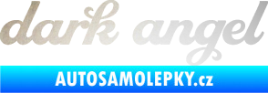 Samolepka Dark angel nápis odrazková reflexní bílá