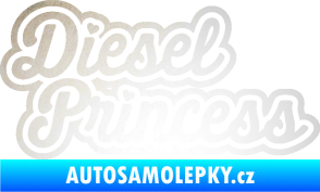 Samolepka Diesel princess nápis odrazková reflexní bílá