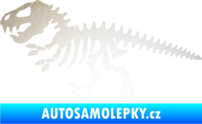 Samolepka Dinosaurus kostra 001 levá odrazková reflexní bílá