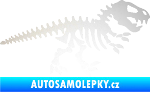 Samolepka Dinosaurus kostra 001 pravá odrazková reflexní bílá