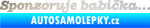 Samolepka Sponzoruje babička odrazková reflexní bílá