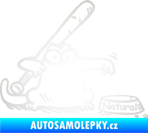 Samolepka Dolej natural pravá odrazková reflexní bílá
