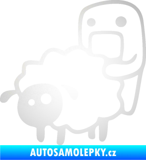 Samolepka Domo 005 levá love sheep odrazková reflexní bílá