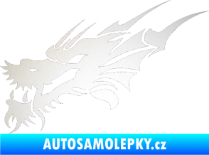 Samolepka Dragon 001 levá odrazková reflexní bílá