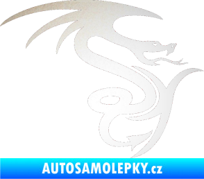 Samolepka Dragon 006 pravá odrazková reflexní bílá