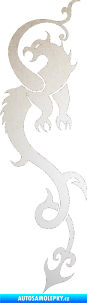Samolepka Dragon 008 levá odrazková reflexní bílá
