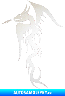 Samolepka Dragon 013 levá odrazková reflexní bílá