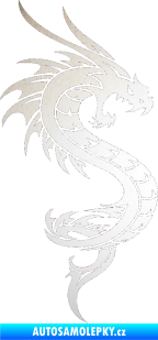 Samolepka Dragon 014 pravá odrazková reflexní bílá