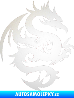 Samolepka Dragon 015 pravá odrazková reflexní bílá