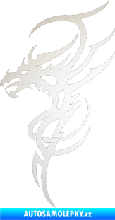 Samolepka Dragon 017 levá odrazková reflexní bílá