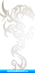 Samolepka Dragon 019 pravá odrazková reflexní bílá