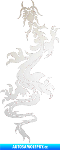 Samolepka Dragon 028 levá odrazková reflexní bílá