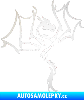 Samolepka Dragon 034 pravá odrazková reflexní bílá