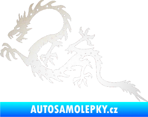 Samolepka Dragon 037 levá odrazková reflexní bílá