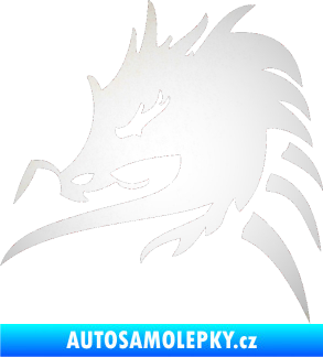 Samolepka Dragon 044 levá odrazková reflexní bílá