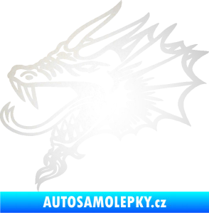 Samolepka Dragon 046 levá odrazková reflexní bílá