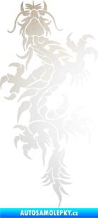 Samolepka Dragon 050 levá odrazková reflexní bílá