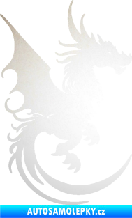 Samolepka Dragon 052 pravá odrazková reflexní bílá