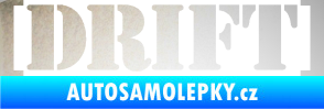 Samolepka Drift 003 nápis odrazková reflexní bílá