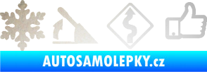 Samolepka Drift 005 odrazková reflexní bílá