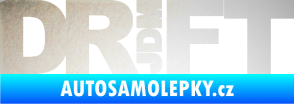 Samolepka Drift 008  nápis JDM odrazková reflexní bílá