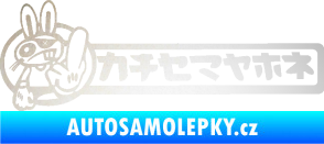 Samolepka Drift rabit odrazková reflexní bílá