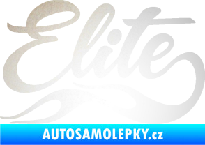 Samolepka Elite nápis odrazková reflexní bílá