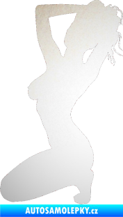 Samolepka Erotická žena 012 levá odrazková reflexní bílá