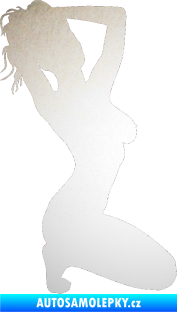 Samolepka Erotická žena 012 pravá odrazková reflexní bílá